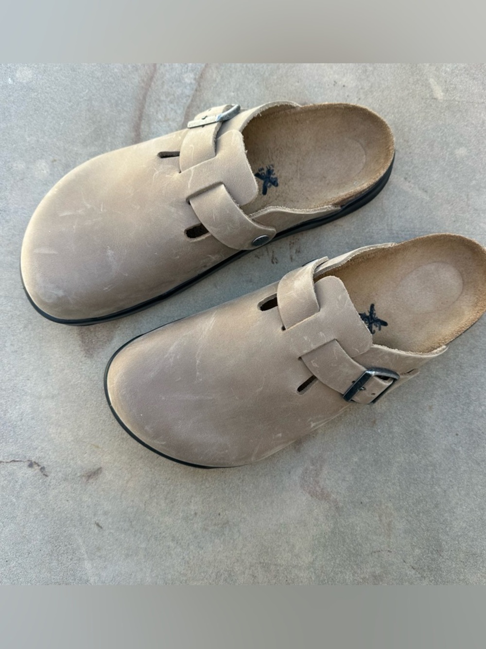Birkenstock Boston Crosstown Oiled Leather Clogs Tobacco Brown Size 9-9.5 NEW